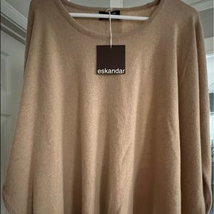 Eskandar 100% cashmere sweater. One size